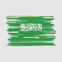 escova de bandeira da arábia saudita vetor