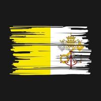 pincel bandeira do vaticano vetor