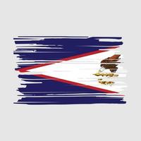 escova de bandeira de samoa americana vetor