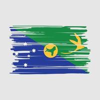 escova de bandeira das ilhas natalinas vetor