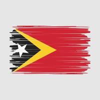 vetor de bandeira de timor leste