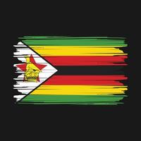 vetor da bandeira do zimbabwe