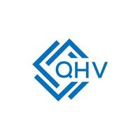 qhv carta logotipo Projeto em branco fundo. qhv criativo círculo carta logotipo conceito. qhv carta Projeto. vetor