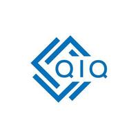 qiq carta logotipo Projeto em branco fundo. qiq criativo círculo carta logotipo conceito. qiq carta Projeto. vetor