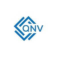 qnv carta logotipo Projeto em branco fundo. qnv criativo círculo carta logotipo conceito. qnv carta Projeto. vetor