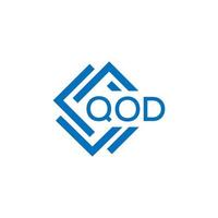 qod carta logotipo Projeto em branco fundo. qod criativo círculo carta logotipo conceito. qod carta Projeto. vetor