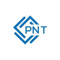 pnt carta logotipo Projeto em branco fundo. pnt criativo círculo carta logotipo conceito. pnt carta Projeto. vetor