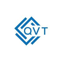 qvt carta logotipo Projeto em branco fundo. qvt criativo círculo carta logotipo conceito. qvt carta Projeto. vetor