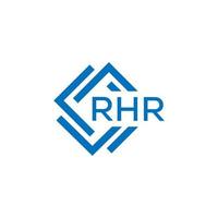 rhr carta logotipo Projeto em branco fundo. rhr criativo círculo carta logotipo conceito. rhr carta Projeto. vetor