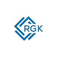 rgk criativo círculo carta logotipo conceito. rgk carta design.rgk carta logotipo Projeto em branco fundo. rgk criativo círculo carta logotipo conceito. rgk carta Projeto. vetor