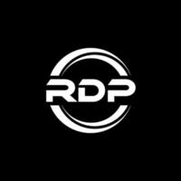 rdp carta logotipo Projeto dentro ilustração. vetor logotipo, caligrafia desenhos para logotipo, poster, convite, etc.