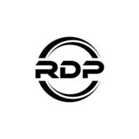 rdp carta logotipo Projeto dentro ilustração. vetor logotipo, caligrafia desenhos para logotipo, poster, convite, etc.