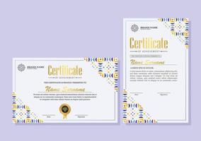 certificado de realização melhor prêmio diploma vetor