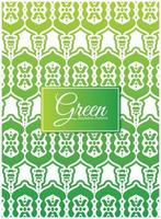 design de padrão geométrico abstrato verde vetor