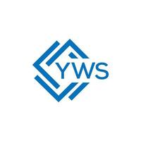 yws abstrato tecnologia logotipo Projeto em branco fundo. yws criativo iniciais carta logotipo conceito. vetor