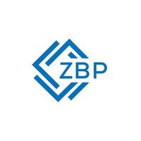 zbp tecnologia carta logotipo Projeto em branco fundo. zbp criativo iniciais tecnologia carta logotipo conceito. zbp tecnologia carta Projeto. vetor
