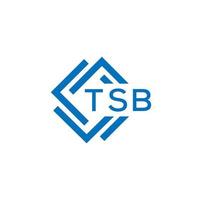 tsb tecnologia carta logotipo Projeto em branco fundo. tsb criativo iniciais tecnologia carta logotipo conceito. tsb tecnologia carta Projeto. vetor