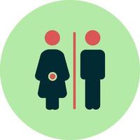 ícone de vetor de sinais de banheiro