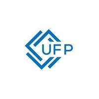 ufp tecnologia carta logotipo Projeto em branco fundo. ufp criativo iniciais tecnologia carta logotipo conceito. ufp tecnologia carta Projeto. vetor