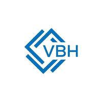 vbh tecnologia carta logotipo Projeto em branco fundo. vbh criativo iniciais tecnologia carta logotipo conceito. vbh tecnologia carta Projeto. vetor