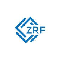 zrf tecnologia carta logotipo Projeto em branco fundo. zrf criativo iniciais tecnologia carta logotipo conceito. zrf tecnologia carta Projeto. vetor