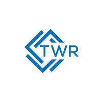 twr tecnologia carta logotipo Projeto em branco fundo. twr criativo iniciais tecnologia carta logotipo conceito. twr tecnologia carta Projeto. vetor
