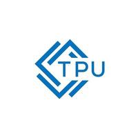 tpu tecnologia carta logotipo Projeto em branco fundo. tpu criativo iniciais tecnologia carta logotipo conceito. tpu tecnologia carta Projeto. vetor