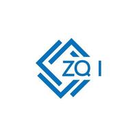 zqi tecnologia carta logotipo Projeto em branco fundo. zqi criativo iniciais tecnologia carta logotipo conceito. zqi tecnologia vetor