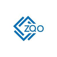 zqo tecnologia carta logotipo Projeto em branco fundo. zqo criativo iniciais tecnologia carta logotipo conceito. zqo tecnologia carta Projeto. vetor