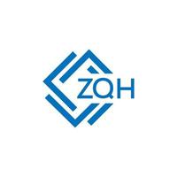 zqh tecnologia carta logotipo Projeto em branco fundo. zqh criativo iniciais tecnologia carta logotipo conceito. zqh tecnologia carta Projeto. vetor