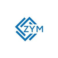 zym tecnologia carta logotipo Projeto em branco fundo. zym criativo iniciais tecnologia carta logotipo conceito. zym tecnologia vetor