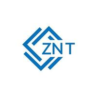 znt tecnologia carta logotipo Projeto em branco fundo. znt criativo iniciais tecnologia carta logotipo conceito. znt tecnologia carta Projeto. vetor