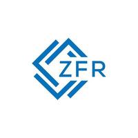 zfr tecnologia carta logotipo Projeto em branco fundo. zfr criativo iniciais tecnologia carta logotipo conceito. zfr tecnologia carta Projeto. vetor