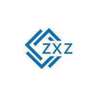 zxz tecnologia carta logotipo Projeto em branco fundo. zxz criativo iniciais tecnologia carta logotipo conceito. zxz tecnologia vetor