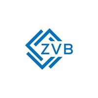 zvb tecnologia carta logotipo Projeto em branco fundo. zvb criativo iniciais tecnologia carta logotipo conceito. zvb tecnologia carta Projeto. vetor