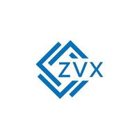 zvx tecnologia carta logotipo Projeto em branco fundo. zvx criativo iniciais tecnologia carta logotipo conceito. zvx tecnologia carta Projeto. vetor