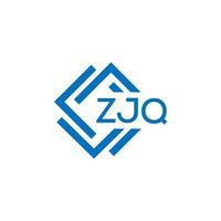 zjq tecnologia carta logotipo Projeto em branco fundo. zjq criativo iniciais tecnologia carta logotipo conceito. zjq tecnologia carta Projeto. vetor