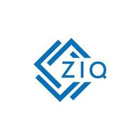 ziq tecnologia carta logotipo Projeto em branco fundo. ziq criativo iniciais tecnologia carta logotipo conceito. ziq tecnologia carta Projeto. vetor