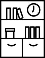 ícone de vetor de estante