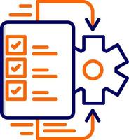 ícone de vetor de fluxo de trabalho