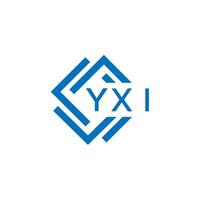 yxi abstrato tecnologia logotipo Projeto em branco fundo. yxi criativo iniciais carta logotipo conceito. vetor