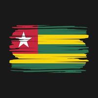 vetor de escova de bandeira de togo