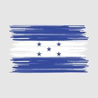 escova de bandeira de honduras vetor