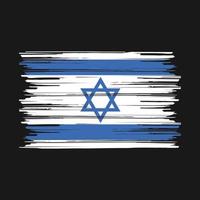 escova da bandeira israel vetor