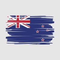 vetor de escova de bandeira da nova zelândia