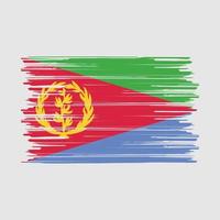 escova de bandeira da eritreia vetor