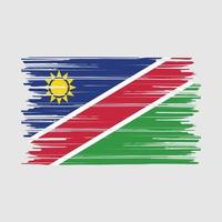 escova de bandeira da namíbia vetor