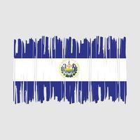 ilustração vetorial de escova de bandeira de el salvador vetor