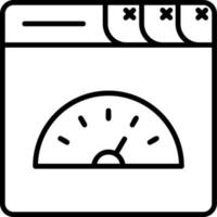 ícone de vetor de velocidade de página