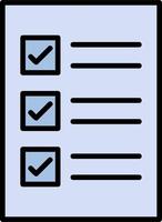 ícone de vetor de lista de verificação